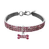 Boxtoday Sparkling Crystal Pet Collar for Dogs and Cats - Dazzling Rhinestone Necklace with Durable Buckle