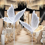 Boxtoday Wedding Floor Light Butterflies LED Lace Lamp Romantic Creative Hanging Butterfly Lamps Road Load Walkway on Party Stage Lights.