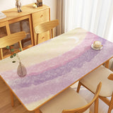 Boxtoday Minimalist Art Gradient Table Mat Oil Proof Waterproof Table Mats Easy Care Tablecloth Kitchen Decoration Easy Clean Tablecloth