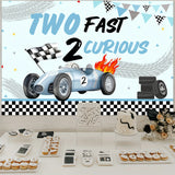 Boxtoday 1pc Racing Car Theme Happy Birthday Background Second Anniversary Birthday Photography Backdrop For Party Decoration Supplies