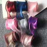 Boxtoday 5M 55mm Fishtail Yarn Organza Ribbon for DIY Bow Hair Ornament Bouquet Gift Wrapping Wave Silk Organza Ribbons Lace Fabric