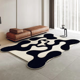 Boxtoday Minimalism Irregular Living Room Decoration Carpet French Bedroom Bedside Fluffy Soft Mat Cloakroom Non-slip Rug