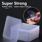 Boxtoday Super Strong Double Sided Adhesive Nano Tape Transparent Wall Stickers Water Proof Household Products Adhesives No Traces 100pcs