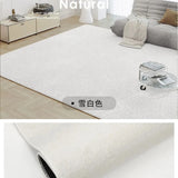 Boxtoday Light Luxury Solid Color Bedroom Decorative Carpet Living Room Sofa Thickened Carpets Balcony Study Office Soft Large Area Rugs