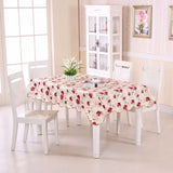 Boxtoday Table Cloth  Waterproof   Oil Round cloth Flower PVC cloth Home Kitchen Dining