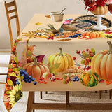 Boxtoday Tablecloth For Thanksgiving Party Waterproof Oilproof Tablecloth Household Rectangular Tablecloth Kitchen Dining Table Decor