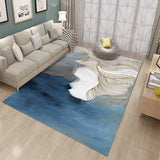 Boxtoday Nordic Style Living Room Carpet Indoor Gilt Abstract Square Floor Mat Printed Sofa Coffee Table Rug Home Decoration Washable Mat