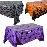 Boxtoday Halloween Tablecloth table cover table decor Pumpkin Spider Web Bat printed Tablecloth 2024 Halloween Party Decoration Supplies