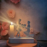 Boxtoday Man and Women Lovers Candle Holder Silicone Mold DIY Happy Wedding Gift 3D Candlestick Mold Resin Gypsum Mould Home Decor