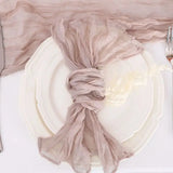 Boxtoday 6PC Sage Green Gauze Cheesecloth Napkin Table placemat Setting Dining Wedding Party Banquet Christmas Banquets Arches Cake Decor