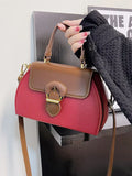 Boxtoday Gift Women Autumn Winter New Color Contrasting Diagonal Cross Bag Fashion Simple Splicing Handbag Korean Edition Single Shoulder Bag