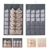 Boxtoday 36/30/24/15/8 Grids Double-Side Underwear Socks Bra Organizer Multifunctional Washable HangingMesh Bag Clothes Divider Case