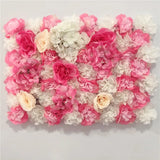 Boxtoday Pink Silk Rose Flower Wall Artificial Flower for Wedding Decoration Flower Wall BabyShow Wedding Christmas Home Backdrop Decor