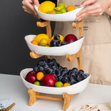 Boxtoday  Living Room Home Three-layer Plastic Fruit Plate Snack Dish Creative Modern Dried  Bowl Basket Candy Cake Stand