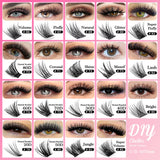 Boxtoday 144pcs/case 100% Handmade DIY Lashes Extension 8-16mm Mix Length Eyelashes  Segmented Eyelashes Bundle Lash