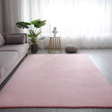Boxtoday Plush Pink Thick Carpet Living Room Decoration Fluffy Bedroom Carpets Anti-slip Floor Soft Coral Velvet Rugs Solid Large Carpets