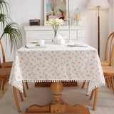 Boxtoday Cotton Floral Tablecloth Tea Table Decoration,Rectangle Table Cover For Kitchen Wedding Dining Room Party Cloth CoverDecoration