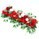 Boxtoday 100cm DIY Wedding Flower Wall Decor Arrangement Supplies Silk Peony Rose Artificial Flower Row Decoration Wedding Arch Backdrop