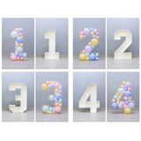 Boxtoday 73cm Balloon Mosaic Numbers Frame 0-9 Balloon Filling Box Theme Background Decoration One Birthday Baby Shower Anniversary Decor