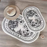 Boxtoday Non-Slip Bath Mat Floral Doormat Absorbent Carpets Entrance Rug Balcony Floor Mats Living Room Bathroom kitchen decor plush Rugs