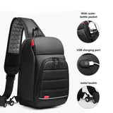 Boxtoday Gift EURCOOL Multifunction Men Chest Bag for 9.7"USB Backpack Charging Messenger Handbags Crossbody Shoulder Sling Male Bags Bolsas