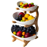 Boxtoday  Living Room Home Three-layer Plastic Fruit Plate Snack Dish Creative Modern Dried  Bowl Basket Candy Cake Stand