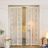 Boxtoday Romantic Lace Sheer Rod Pocket Luxury Curtain Tulle French window bedroom Living room Partition Curtain Home Decor