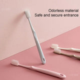 Boxtoday 4 Pcs Macaron Toothbrush Set Soft Hair Deep Cleaning Teeth Brushes Portable Travel Adult Toothbrushes Clean Oral Hygiene Care