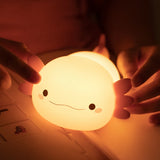 Boxtoday Cute Axolotl Night Light Silicone Nursery Sleeping Lamp Touch Control Nightlights USB Rechargeable Table Lamp for Baby Child