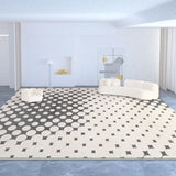 Boxtoday Cream Striped Carpet Beige Geometric Artistic Rugs Luxurious Living Room Carpets Comfortable Soft Bedroom Machine Washable Rug