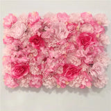 Boxtoday Pink Silk Rose Flower Wall Artificial Flower for Wedding Decoration Flower Wall BabyShow Wedding Christmas Home Backdrop Decor