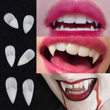 Boxtoday Halloween Decoration Vampire Teeth Fangs Dentures Props Halloween Cosplay Props False Fangs With Solid Glue Halloween Props