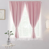 Boxtoday Magic Strap Curtains for Windows Living Room Bedroom Magic Tape Tulle for windows small window sheer curtain Gauze