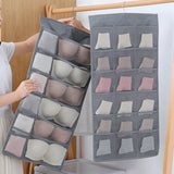 Boxtoday 36/30/24/15/8 Grids Double-Side Underwear Socks Bra Organizer Multifunctional Washable HangingMesh Bag Clothes Divider Case