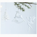 Boxtoday Acrylic Pendant Intricate Glitter Bow Hangings Elegant Snowflake for Window