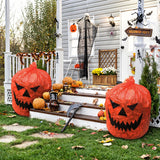 Boxtoday Large Halloween Pumpkin Plastic Garbage Leaf Bags For Home Outdoor Fall Garden Yard Decoration Lawn Bag Halloween Party Props