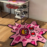 Boxtoday Irregular Pink Living Room Decoration Carpet Creativity Bedroom Bedside Plush Carpet Simple Cloakroom Lounge Non-slip Soft Rug