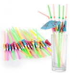 Boxtoday 24pcs/pack straw Drink Fruit Cake Sticks Mini Paper Umbrella Cocktail Parasols Wedding Decoration Birthday Party Supplies