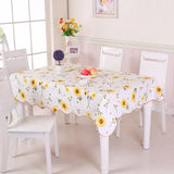 Boxtoday Table Cloth  Waterproof   Oil Round cloth Flower PVC cloth Home Kitchen Dining