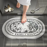 Boxtoday Non-Slip Bath Mat Floral Doormat Absorbent Carpets Entrance Rug Balcony Floor Mats Living Room Bathroom kitchen decor plush Rugs