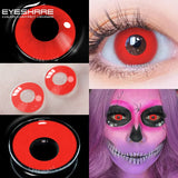 Boxtoday 1Pair Anime Color Contact Lenses for Eyes Yearly Red Lenses Black White Lenses Halloween Eye Lens Cosplay Eye Contacts