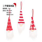 Boxtoday 3Pcs/lot Christmas Gnome Elf Doll Pendant Merry Christmas Decorations for Home Xmas Tree Ornament Navidad Natal New Year