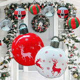 Boxtoday 55cm Inflatable Ball Eye-Catching Pvc Inflatable Xmas Decoration Vibrant Giant Ball for New Year