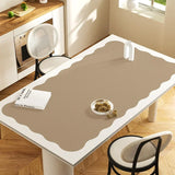 Boxtoday Cream Style Luxurious Table Mat Waterproof Oil-Proof Kitchen Tablecloth PVC Art Decoration Table Mats Creative Dining Tablecloth