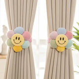 Boxtoday 2 Pcs/Set Cartoon Curtain Tieback Curtain Clip Holders Kawaii Tieback Buckle Clips Tie Back Curtain Accessories Home Decor