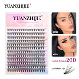 Boxtoday Newest 240 Clusters 20D DIY Cluster Eyelashes Extension Segmented Premade Fans Russian Natural lash Extension Supplier