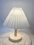 Boxtoday Nordic Pleated Table Lamp 1 DIY Foldable 5V USB 220V Art Atmosphere Bedroom Bedside Night Light Home Decorate