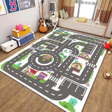 Boxtoday Children's Cartoon Game Carpet Home Decoration Mat Living Room Bedroom Bedside Carpets Cute Baby Crawling Washable Floor Mats