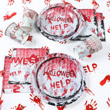 Boxtoday Halloween Party Tableware Set Paper Plates Cups Napkins Happy Halloween Party Decorations Fof home Halloween Party Supplies