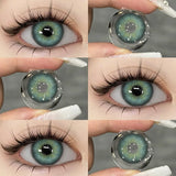 Boxtoday Natural Colored Contact Lenses for Eyes 1pair New Contact Lenses Blue Colorful Lenses Green Lenses Fashion Colored Lens